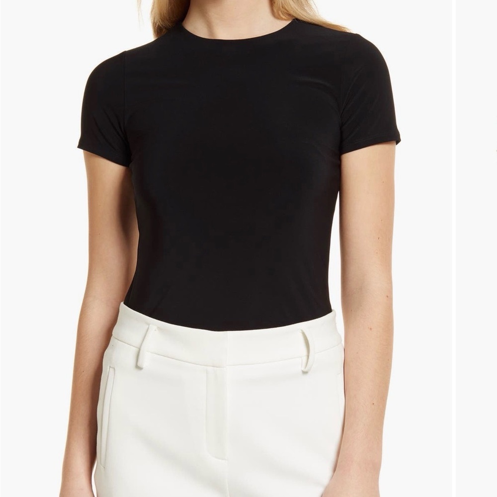 Halogen Black Jersey Short Sleeve Tee